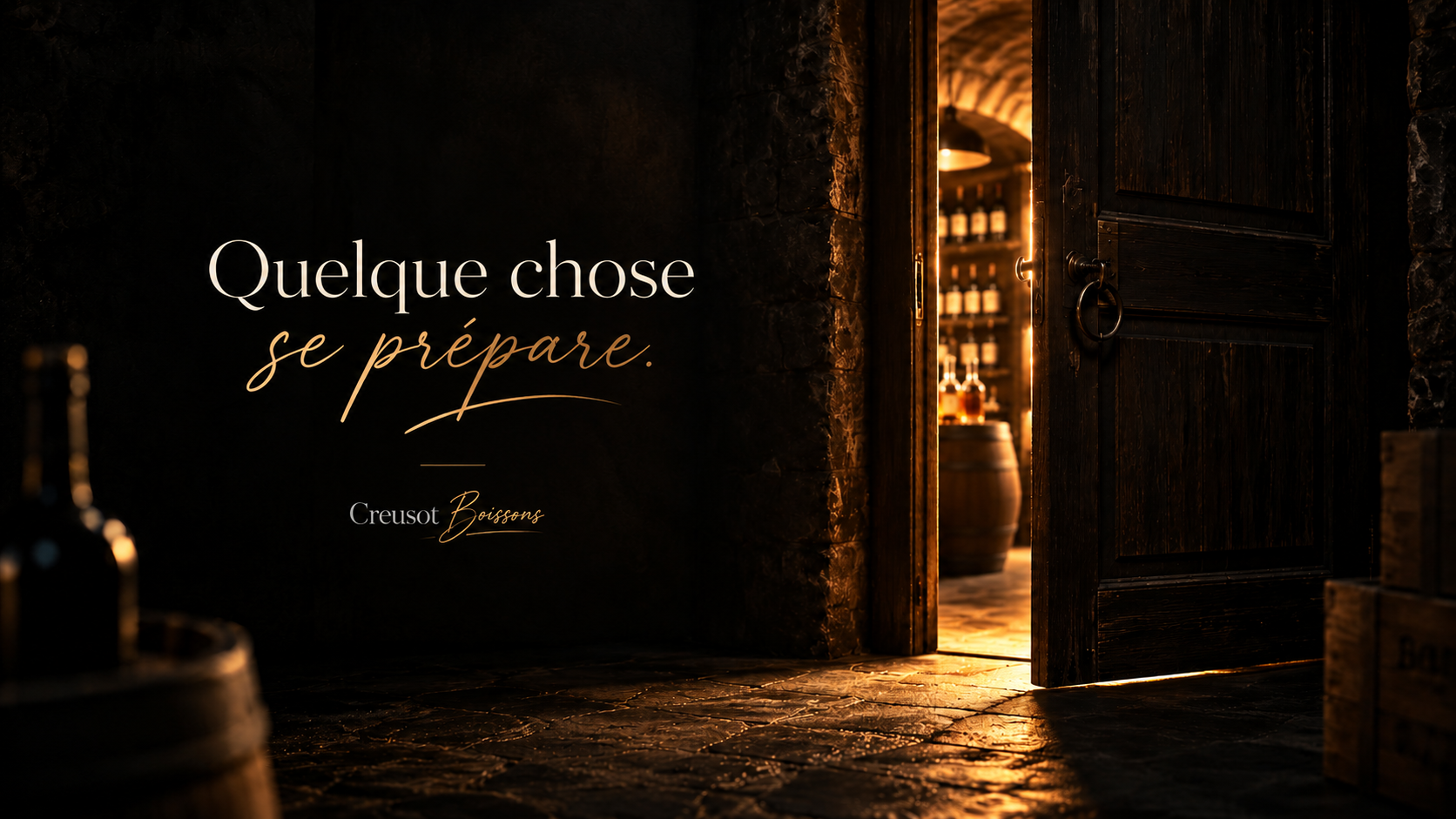 Quelque chose se prépare. Creusot Boissons.
